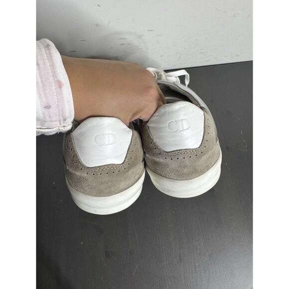 Dior Homme Men\'s Silver & White Low-Top Sneakers main image 5